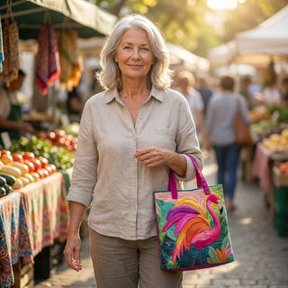 Ursula | Rainbow Flamingo Tote