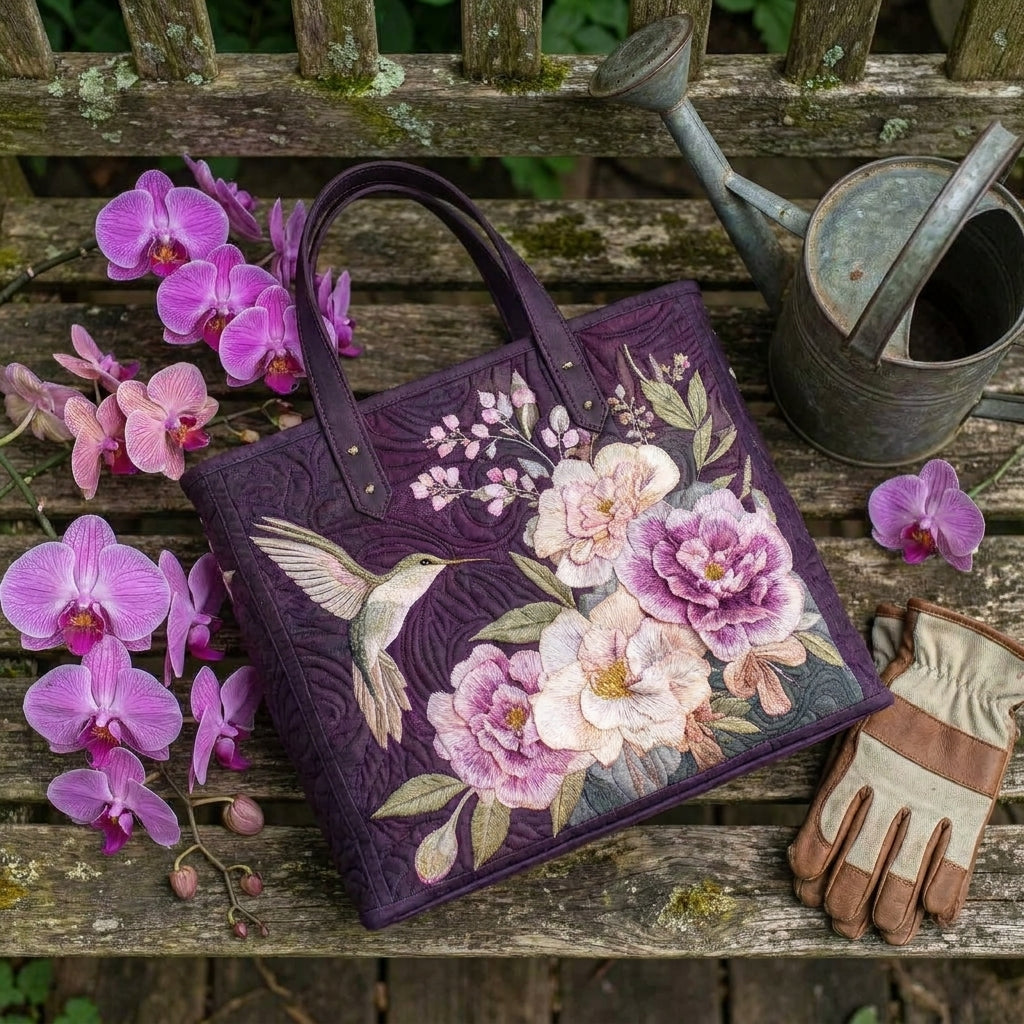 Imogen | Artisanal Hummingbirds and Orchids Tote