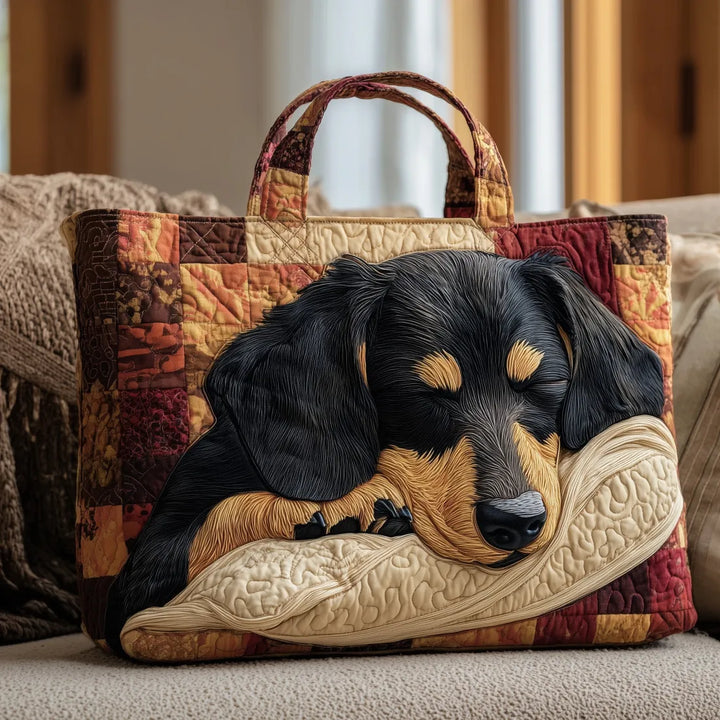 Genevieve | Artisanal Bag - Dachshund Tote