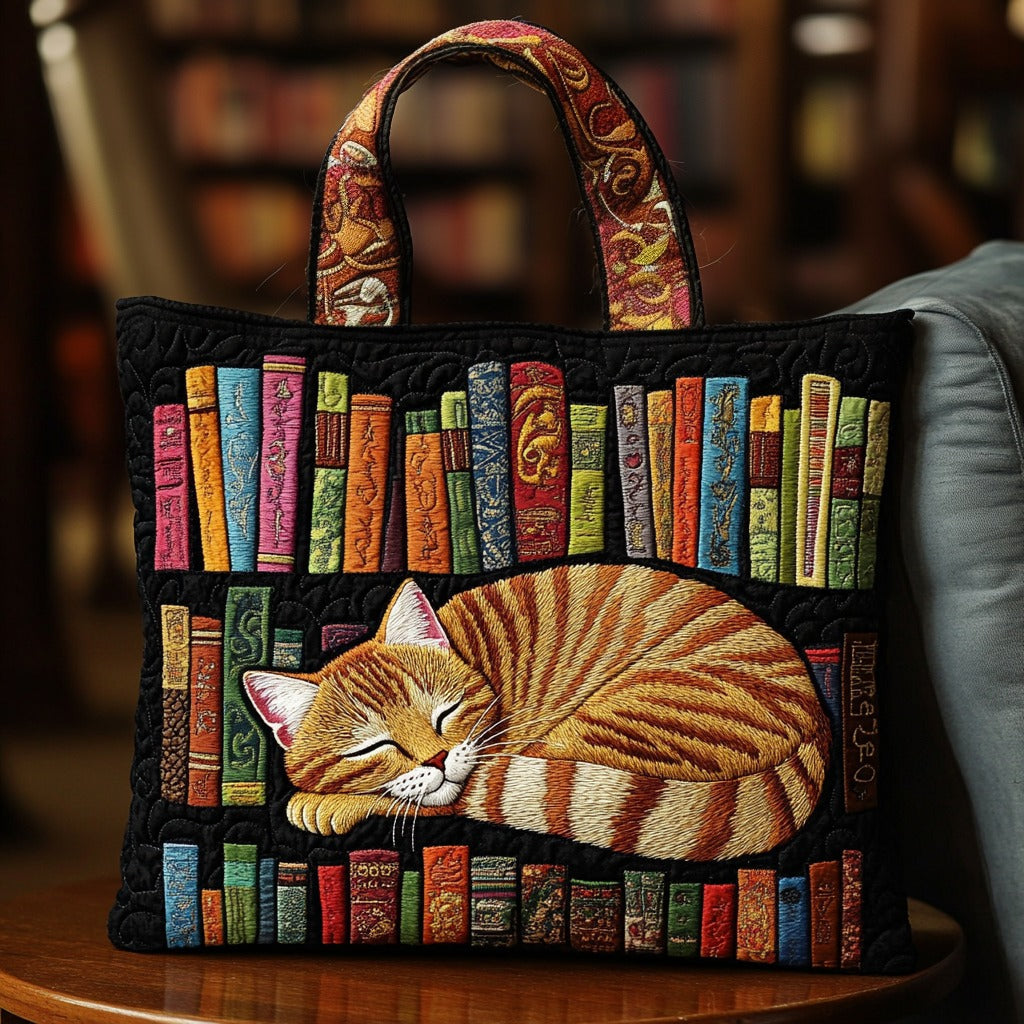Eleanor | Sleeping Cat And Books Tote