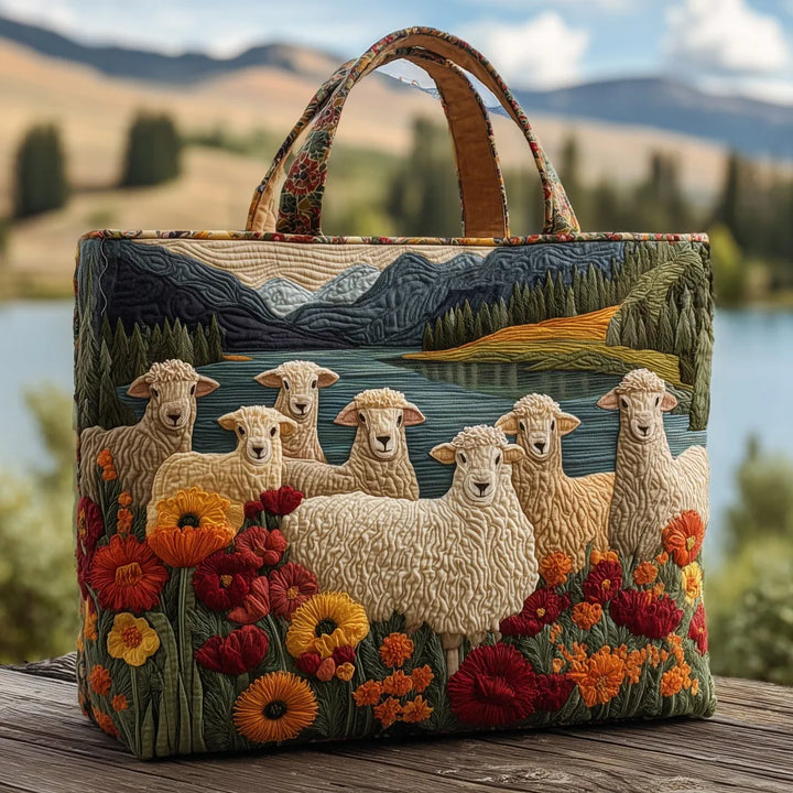 Kitty | Artisanal Bag - Sheep by the Lake Tote