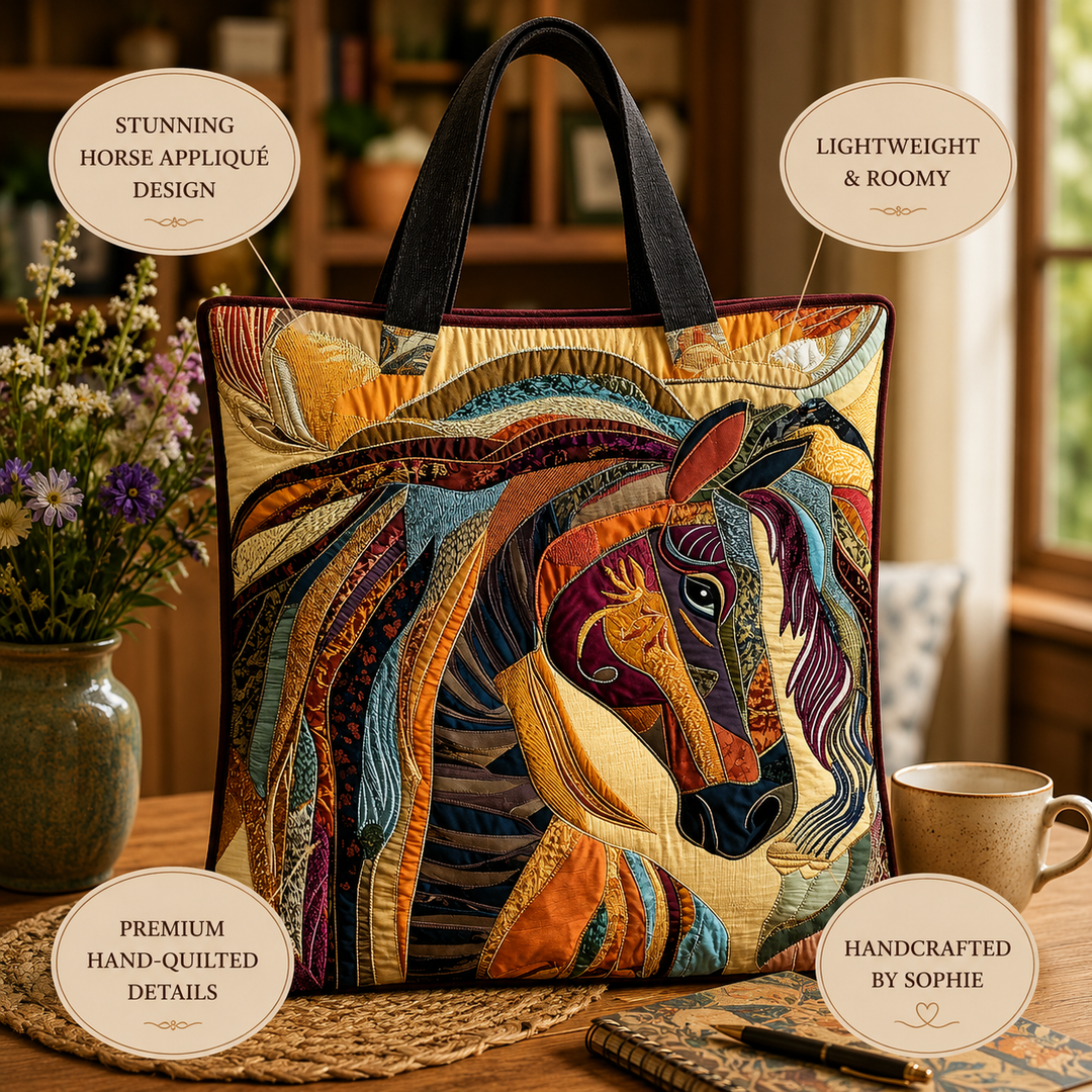 Dorothea | Artisanal Bag - Multicolored Mosaic Horse Tote