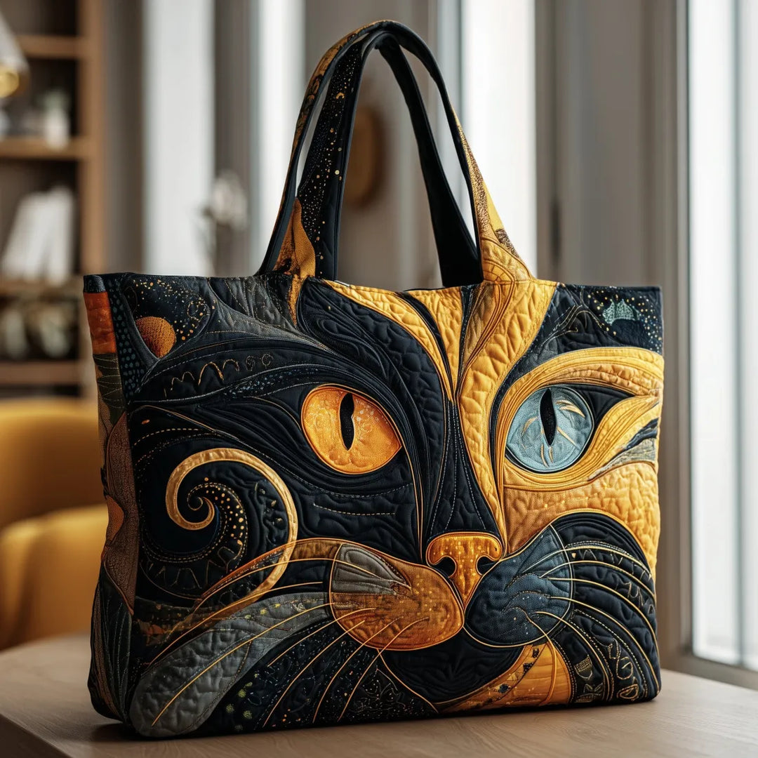 Katherine | Artisanal Bag - Mystic Cat Tote