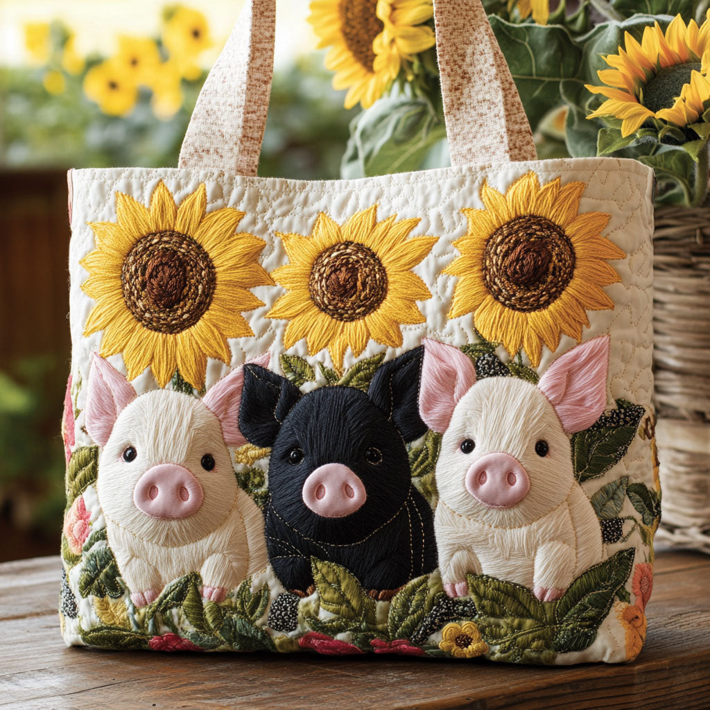 Ingrid | Pig Sunflower Tote