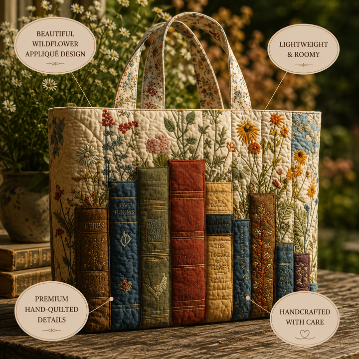 Frances | Artisan Books and Flowers Tote
