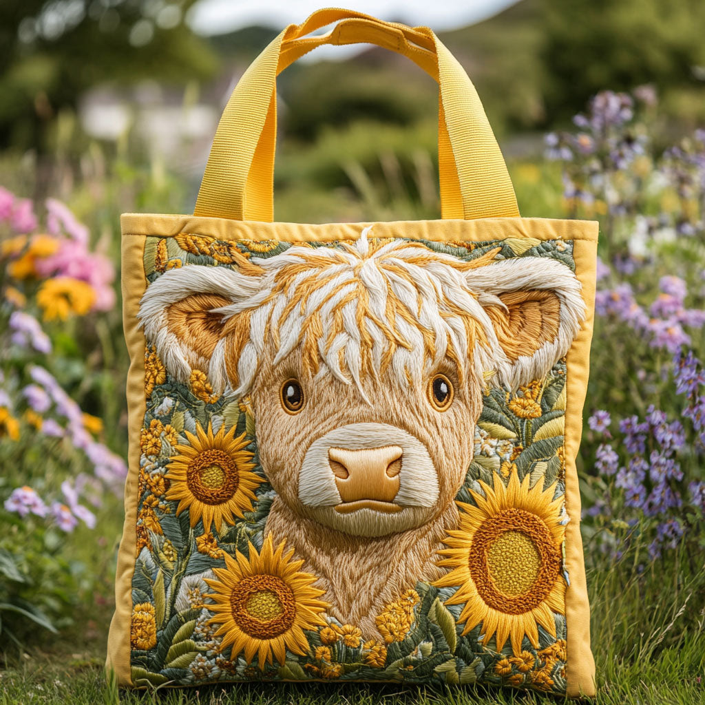 Nerissa | Baby Cow Sunflower Tote