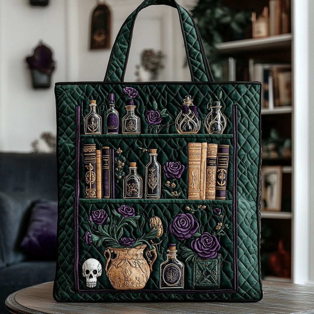 Penelope | Gothic Botanical Bookshelf Tote