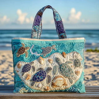 Adeline | Artisanal Bag - Turtle Love Tote