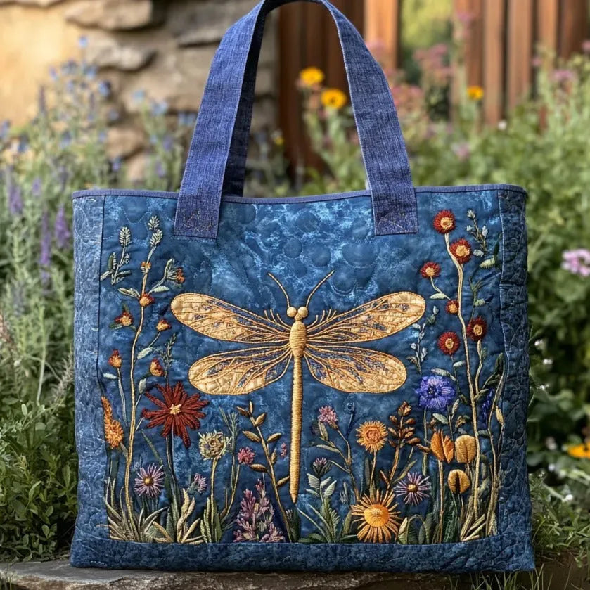 Nadine | Golden Dragonfly Tote