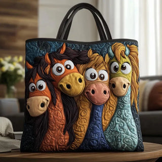 Ingrid | Artisanal Bag - Playful Ponies Tote