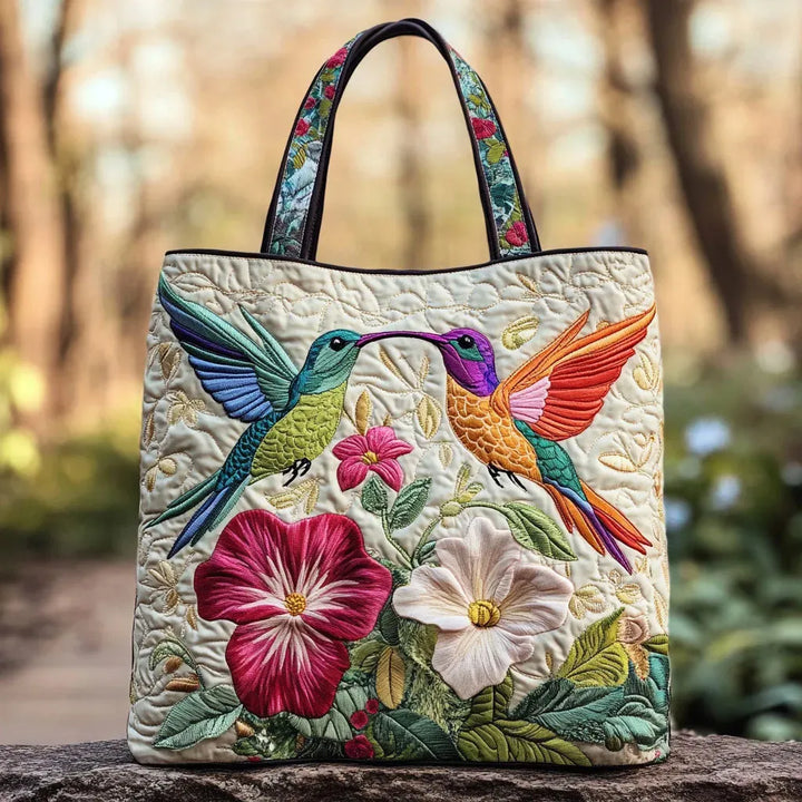 Juliet | Hummingbird and White Flowers Tote
