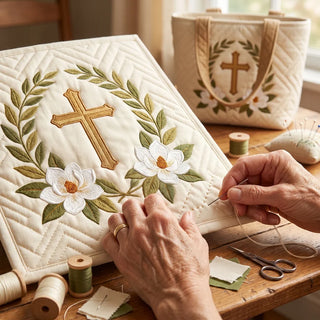 Bernadette | Artisanal Bag - Sacred Cross Tote