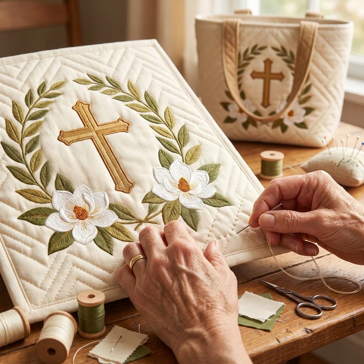 Bernadette | Artisanal Bag - Sacred Cross Tote