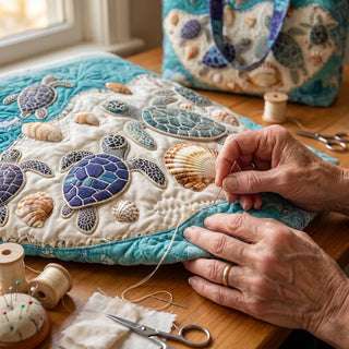 Adeline | Artisanal Bag - Turtle Love Tote