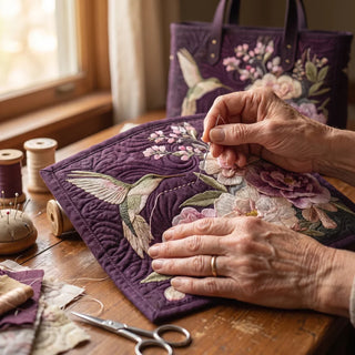 Imogen | Artisanal Hummingbirds and Orchids Tote