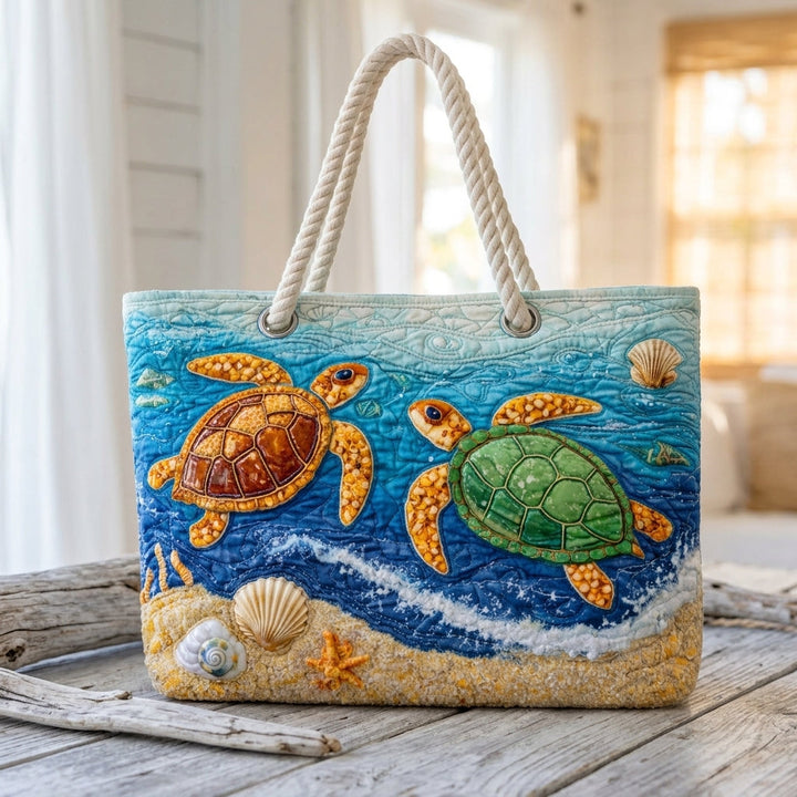 Wren | Tropical Turtle Beach Bag