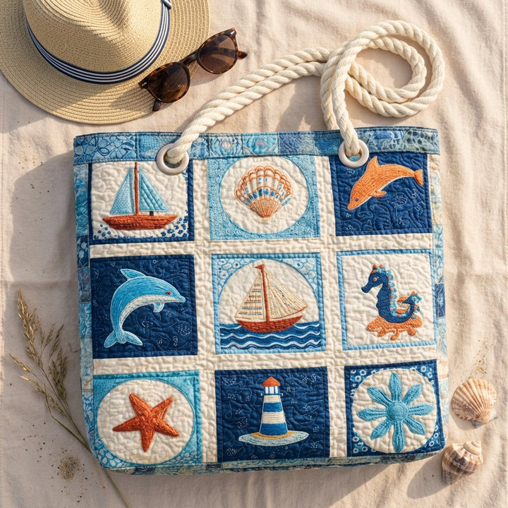 Nellie | Marine Creatures Beach Bag