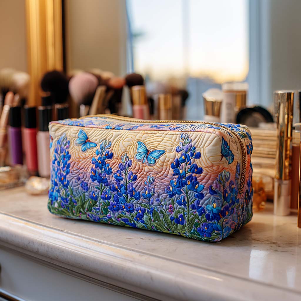 Alma | Blue Butterfly Makeup Bag