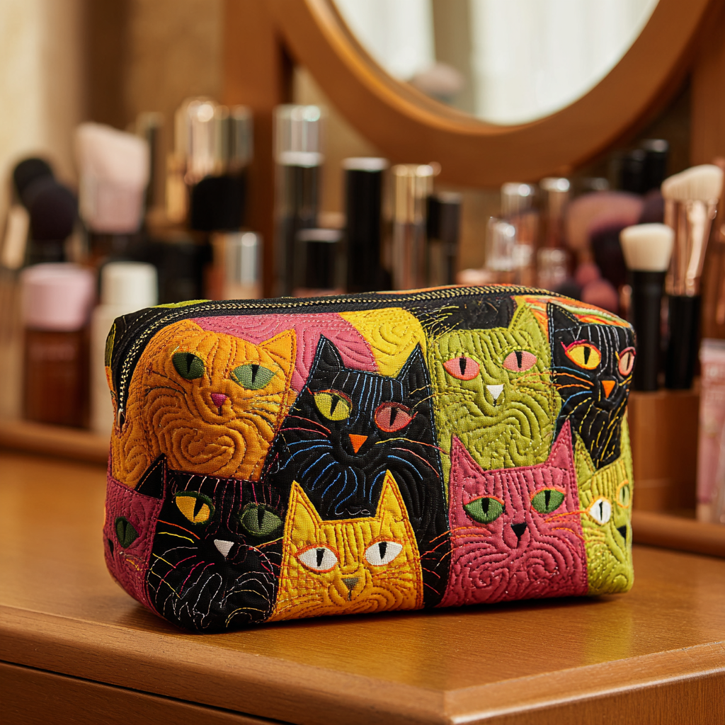 Rose | Cat Garden Makeup Bag