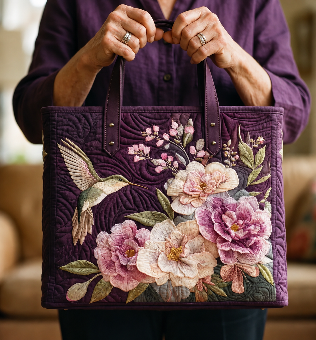 Imogen | Artisanal Hummingbirds and Orchids Tote