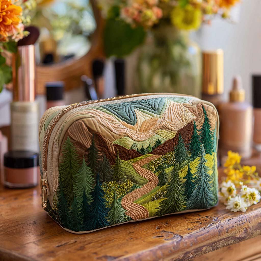 Ophelia | Emerald Canopy Makeup Bag