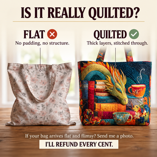 Eleanor | Artisan Bag - Dragon Reader with Books and Mugs Tote