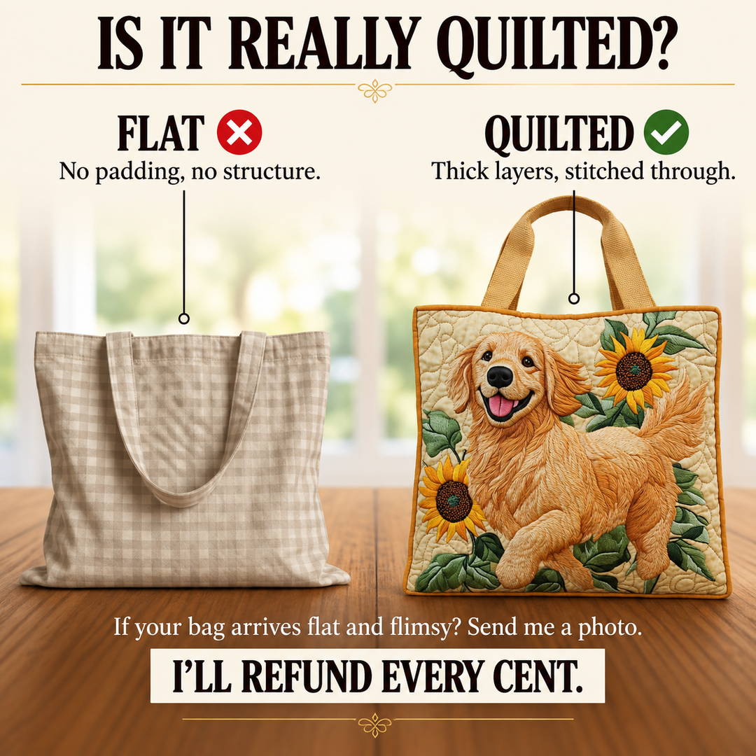 Penelope | Artisanal Bag - Golden Retriever Tote