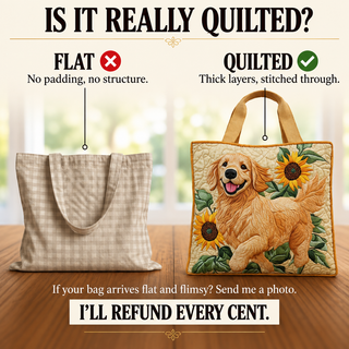 Penelope | Artisanal Bag - Golden Retriever Tote