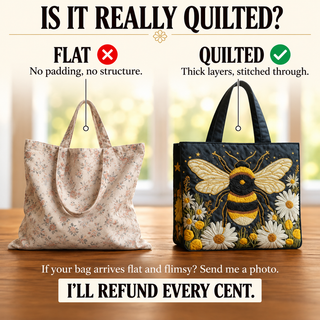 Octavia | Artisan Tote - Bee with Daisies and Stars