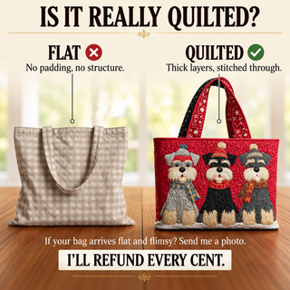 Marguerite | Artisanal Bag - Trio of Schnauzers Tote