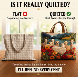 Kitty | Artisanal Bag - Sheep by the Lake Tote
