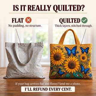 Harriet | Artisan Bag - Sunflowers and Blue Butterflies Tote