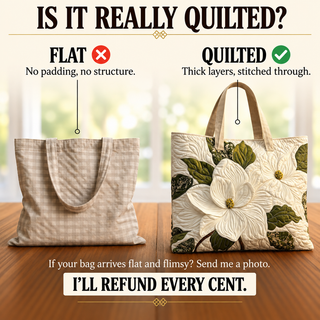 Bridget | Artisanal - Elegant White Lilies Tote