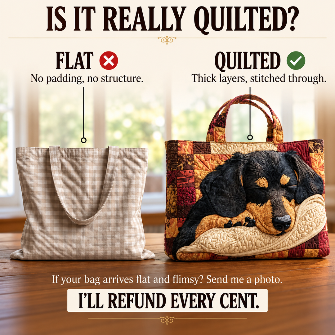 Genevieve | Artisanal Bag - Dachshund Tote