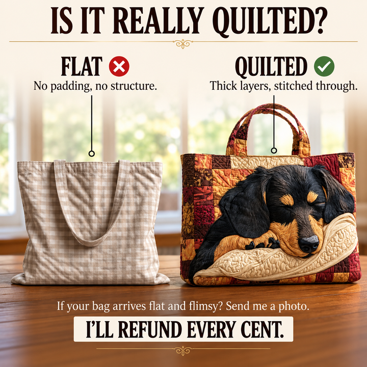 Genevieve | Artisanal Bag - Dachshund Tote