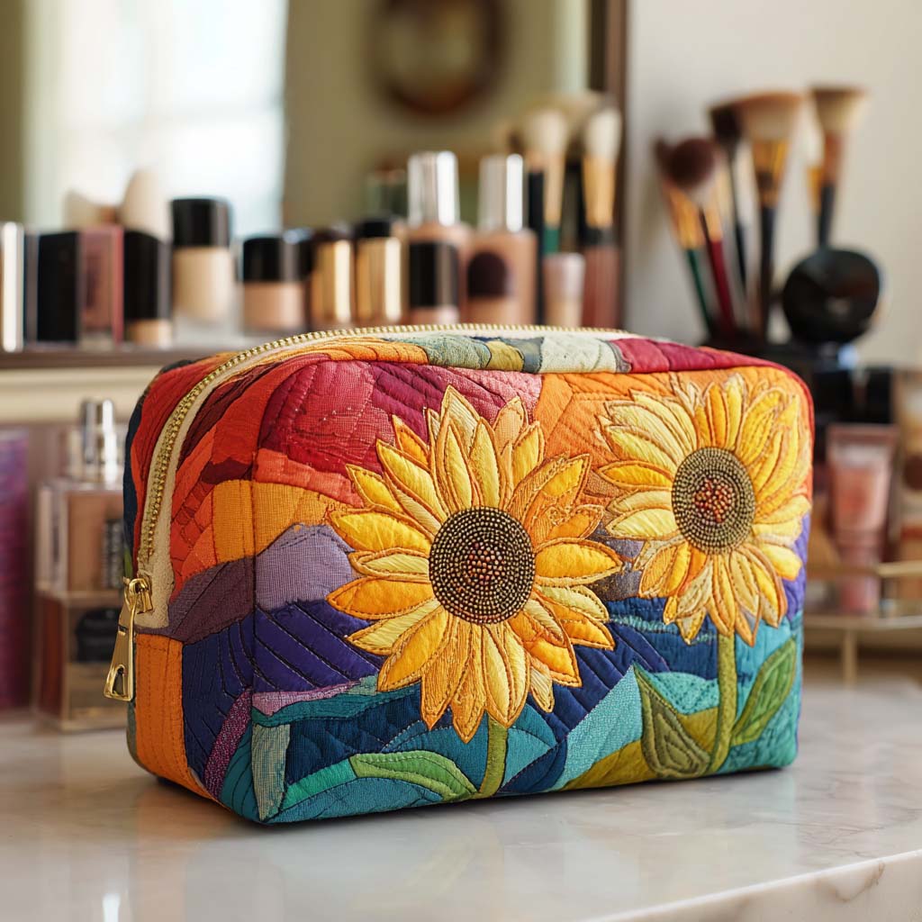 Wren | Golden Bloom Makeup Bag