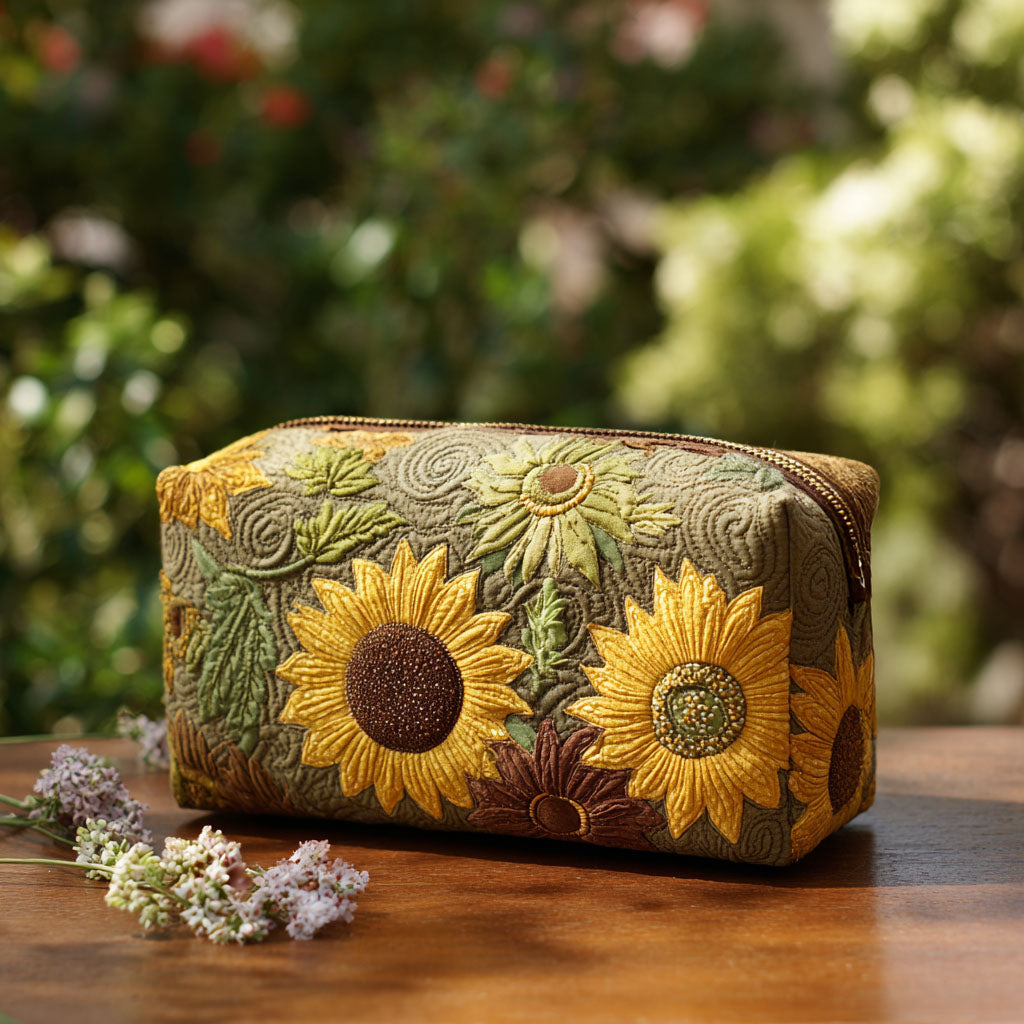 Minnie | Golden Field Makeup Bag