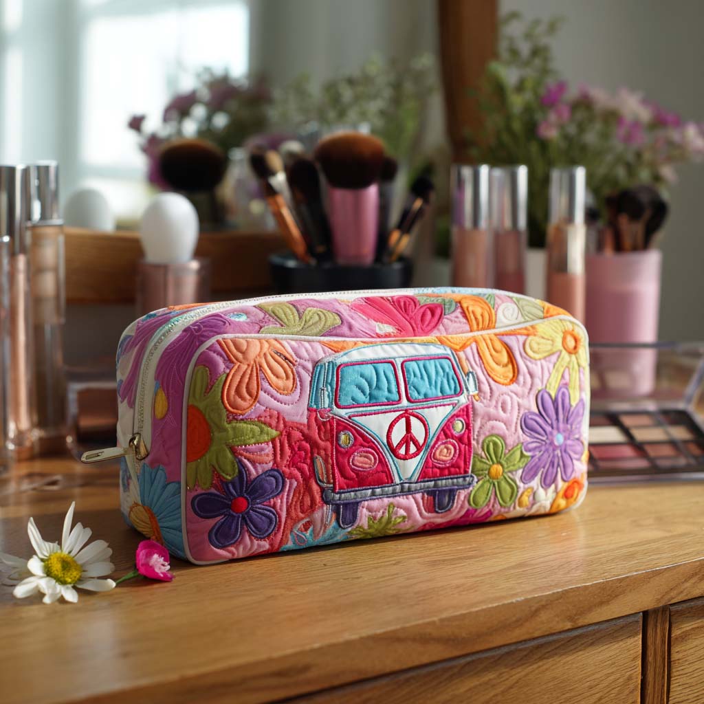 Beatrice | Groovy Bloom Ride Makeup Bag