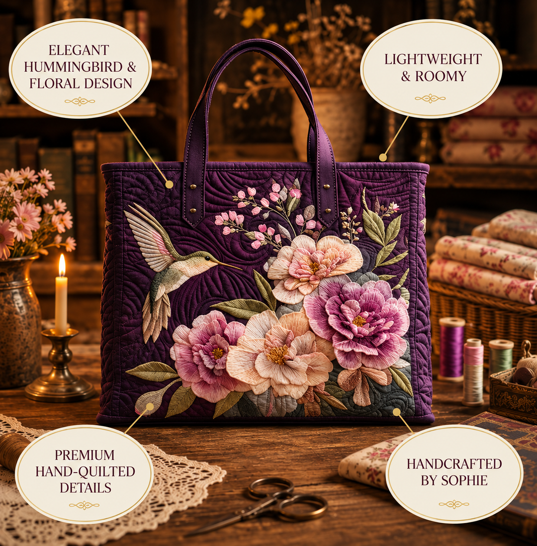 Imogen | Artisanal Hummingbirds and Orchids Tote