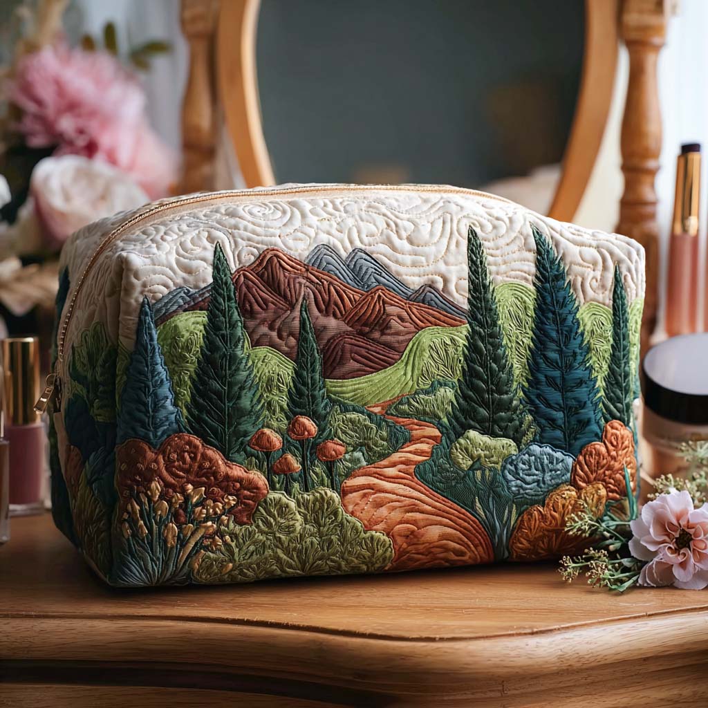 Hazel | Mossy Pathways Makeup Bag