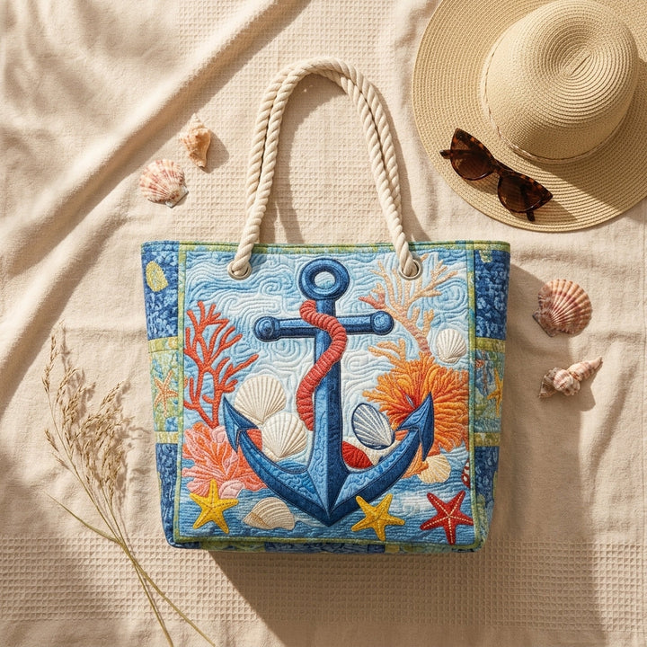 Una | Nautical Anchor Beach Bag