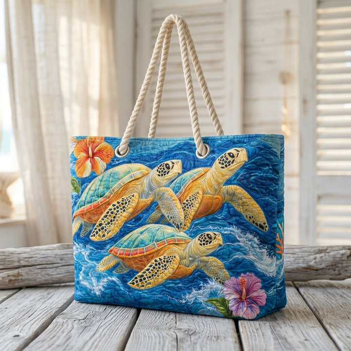 Vivienne | Marine Turtle Beach Bag