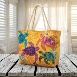 Rose | Coral Turtle Dream Beach Bag