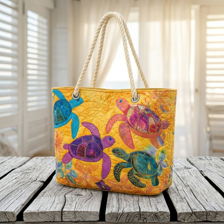 Rose | Coral Turtle Dream Beach Bag