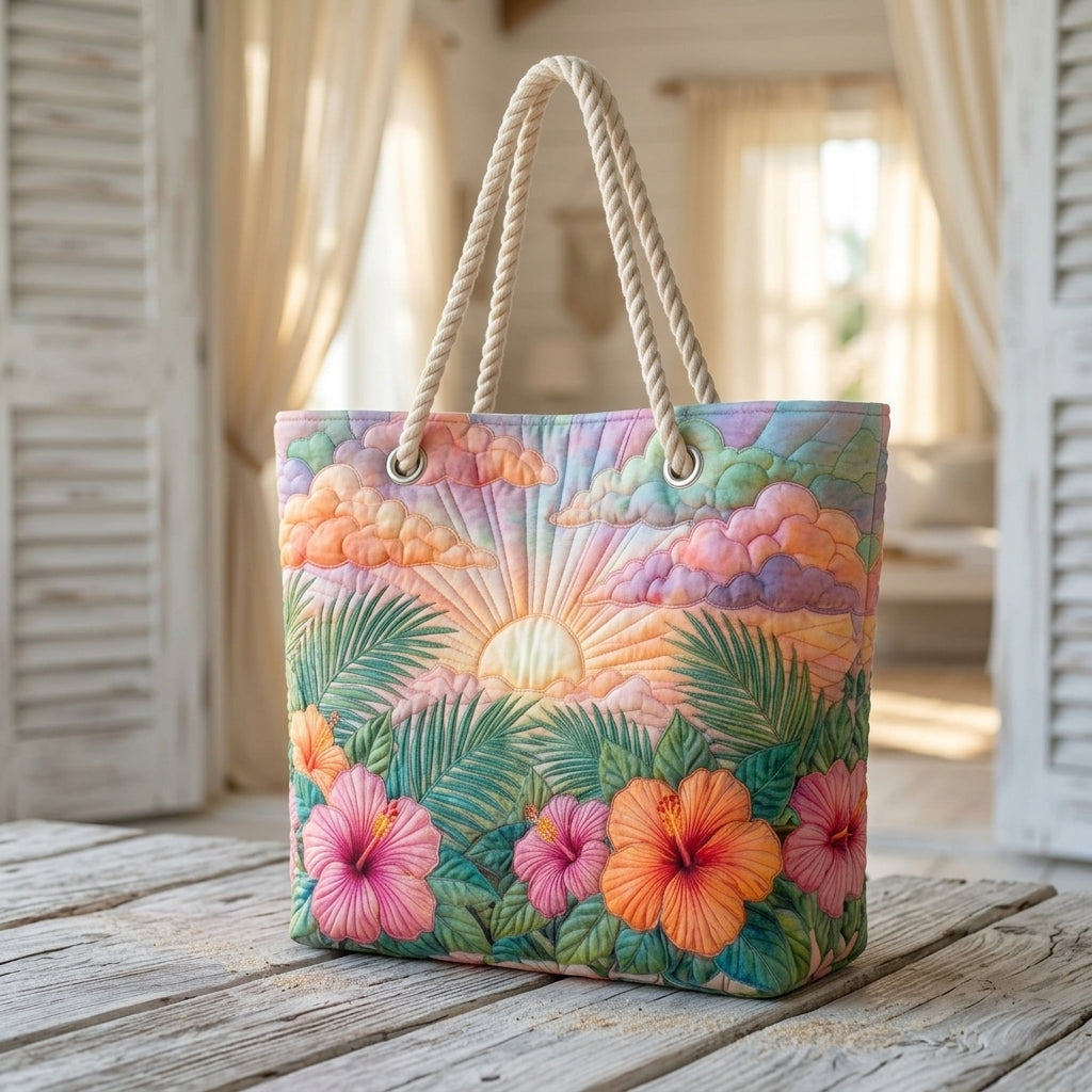 Maeve | Tropical Dawn Beach Bag