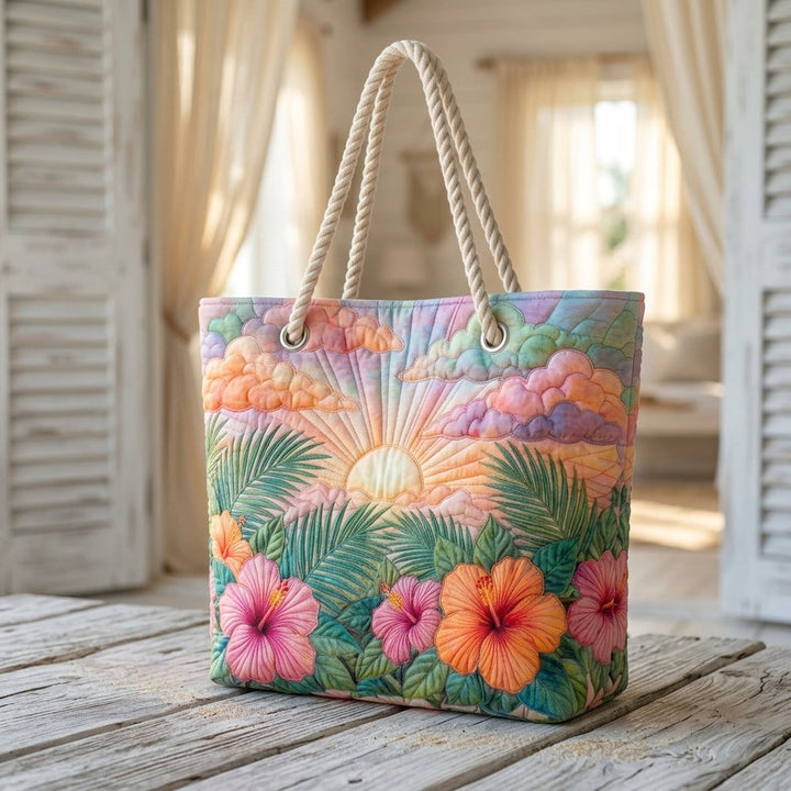 Maeve | Tropical Dawn Beach Bag