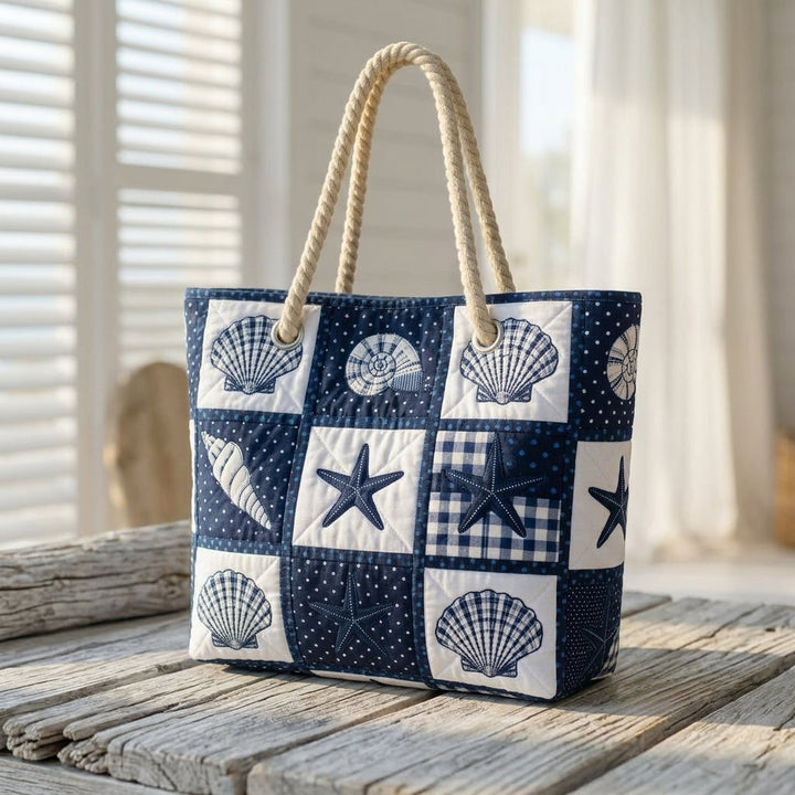 Etta | Serenity of Shells Beach Bag