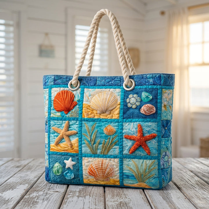 Tess | Coastal Shells Beach Bag