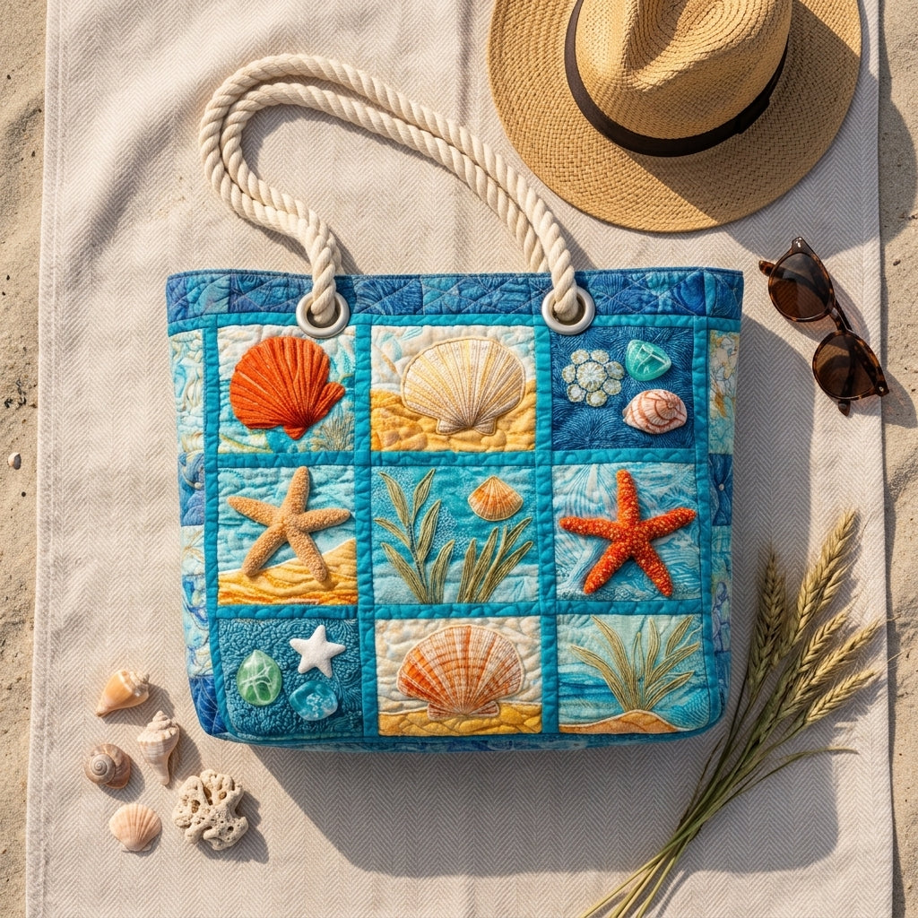 Tess | Coastal Shells Beach Bag