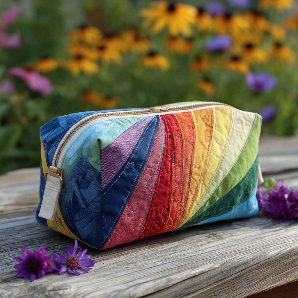 Tabitha | Rainbow Flow Makeup Bag